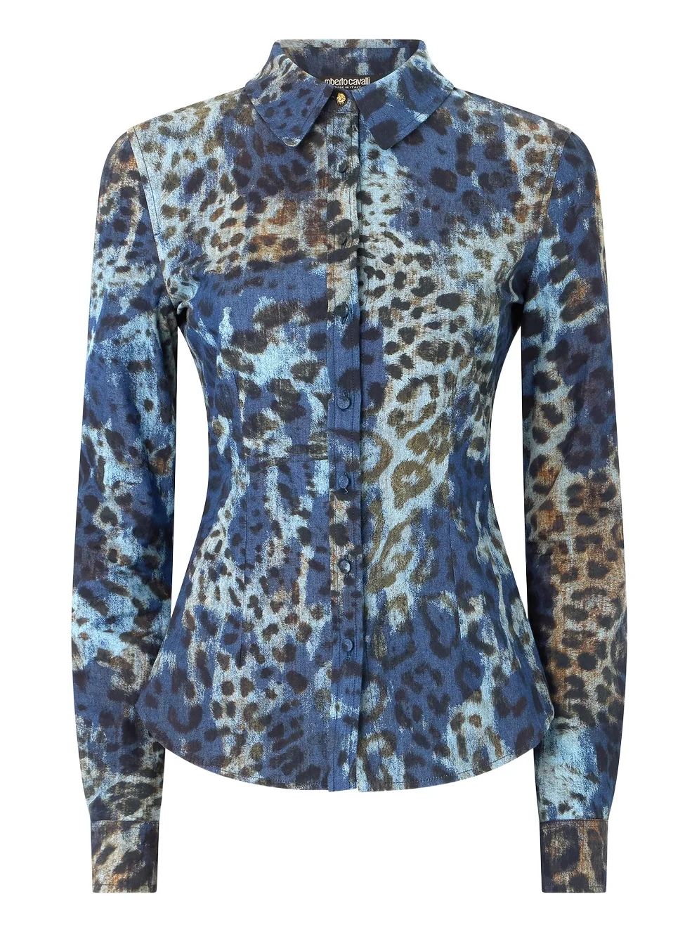 Cotton Shirt With Jaguar Skin Print Cotton Shirt With Jaguar Skin Print