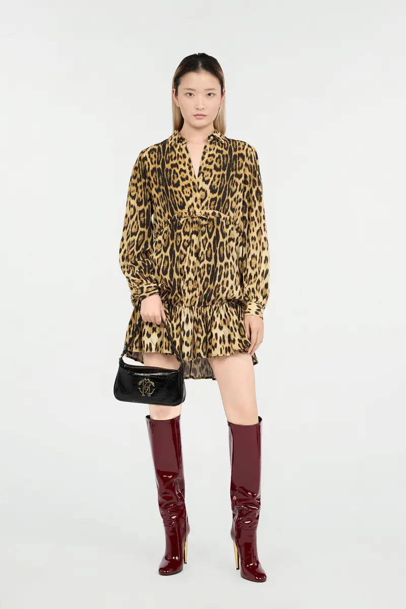Roberto Cavalli Leopard Print Mini Dress | Thumbnail 7 Roberto Cavalli Leopard Print Mini Dress | Thumbnail 7