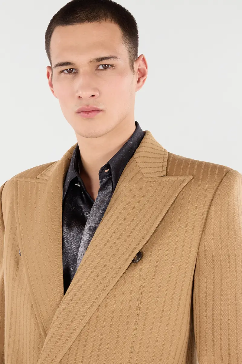 Roberto Cavalli Striped Double-Breasted Jacket | Thumbnail 4 Roberto Cavalli Striped Double-Breasted Jacket | Thumbnail 4