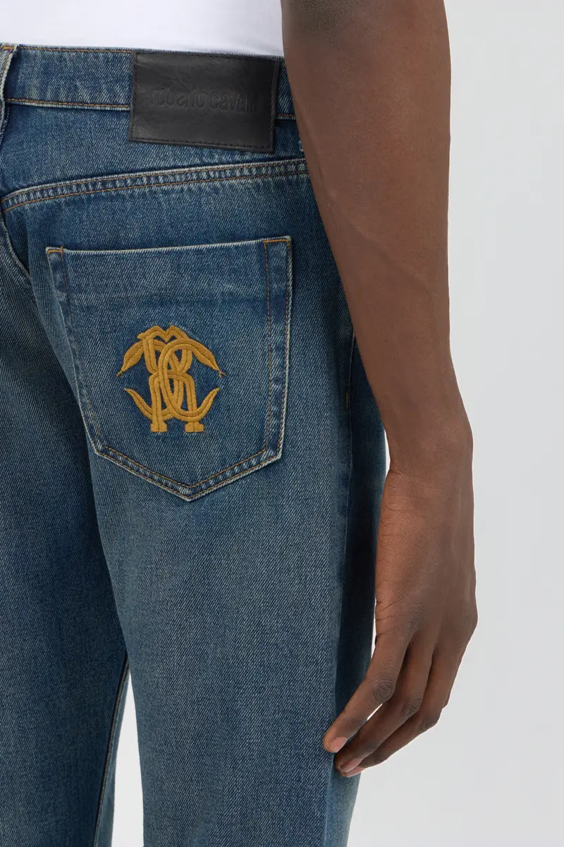 Roberto Cavalli Blue Jeans with Monogram RC | Thumbnail 5 Roberto Cavalli Blue Jeans with Monogram RC | Thumbnail 5