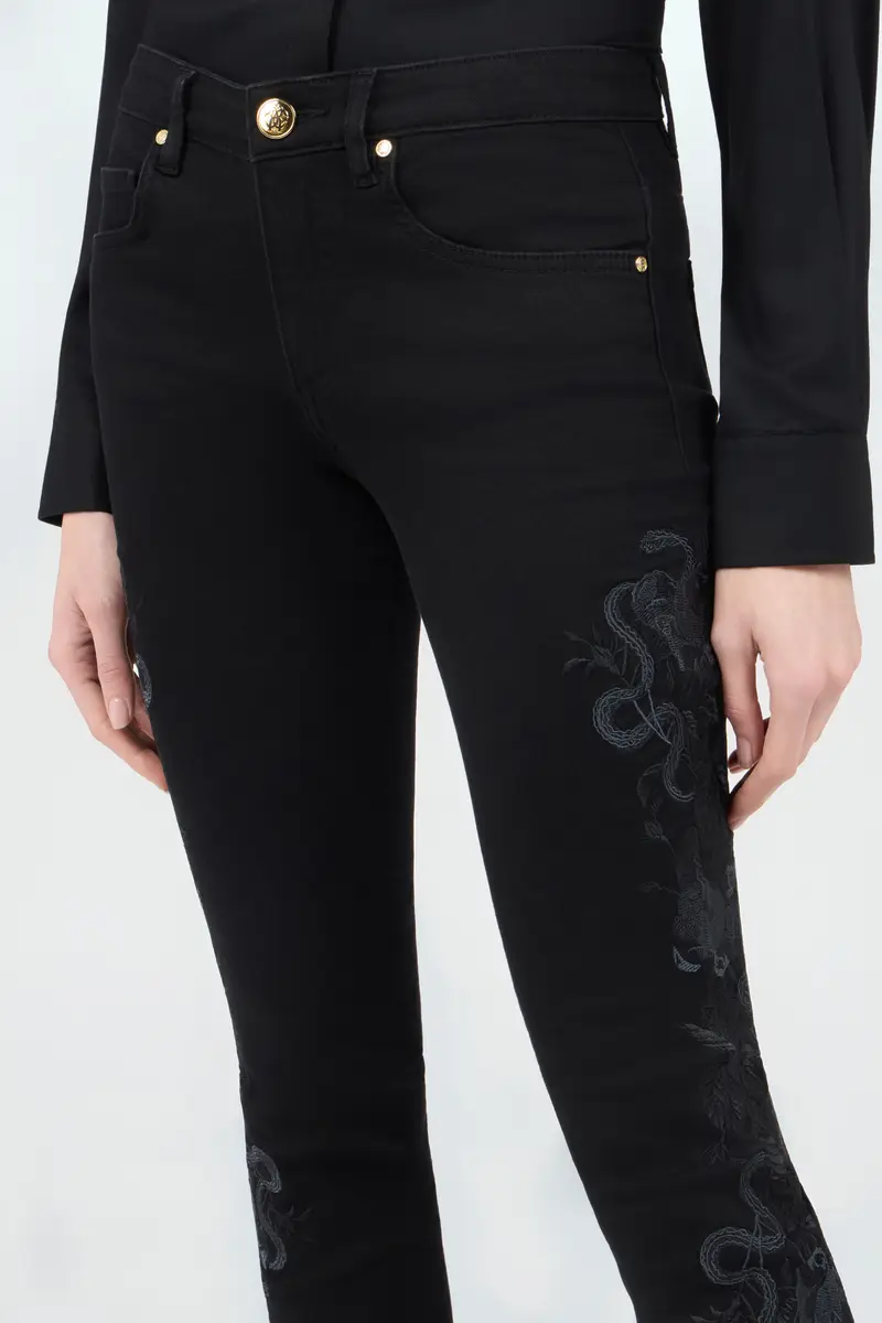 Roberto Cavalli Black Denim Jeans | Thumbnail 4