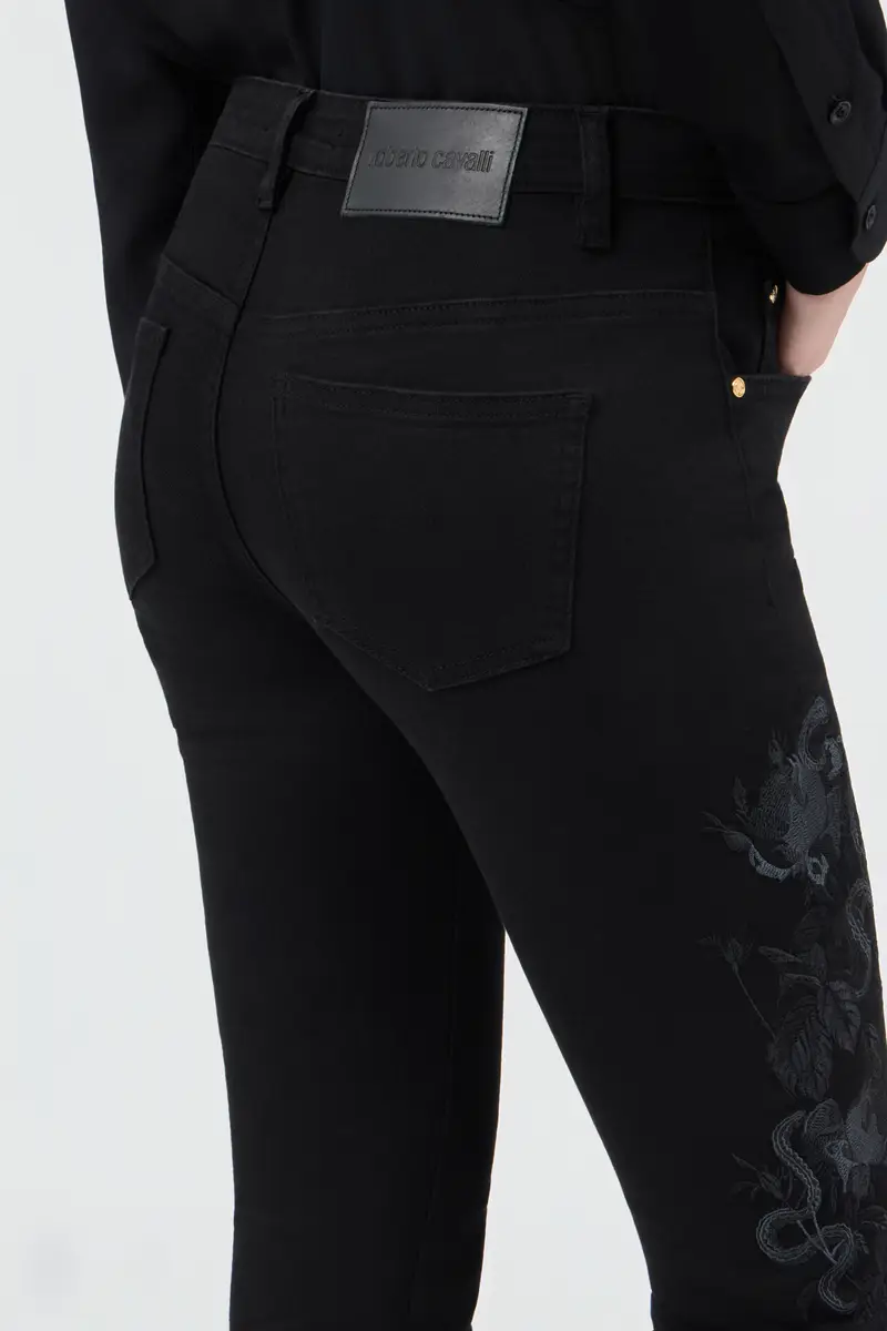 Roberto Cavalli Black Denim Jeans | Thumbnail 5