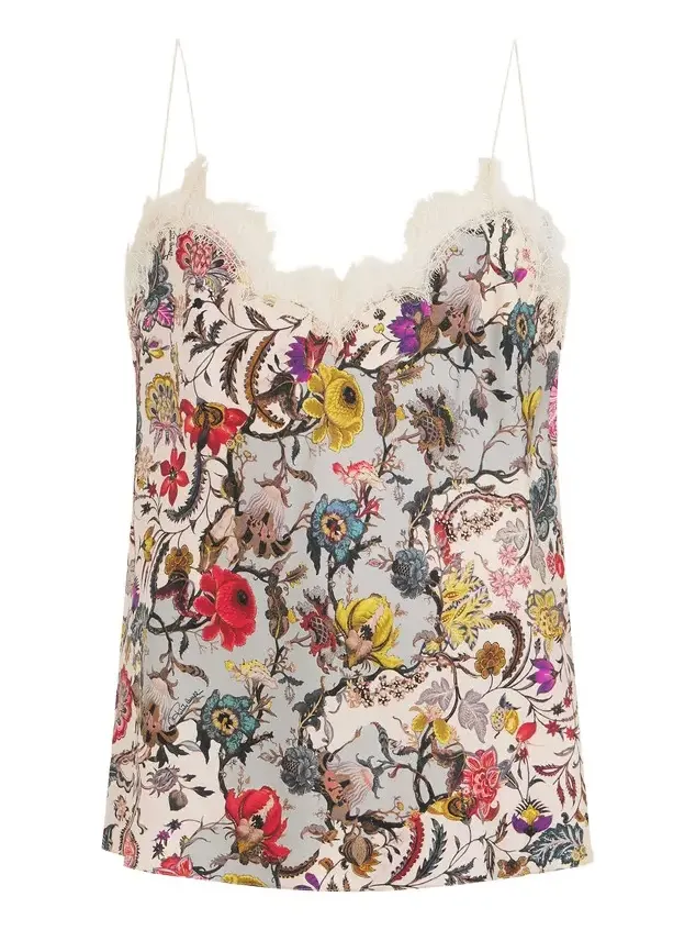 Top with Florentine Flowers print Top with Florentine Flowers print