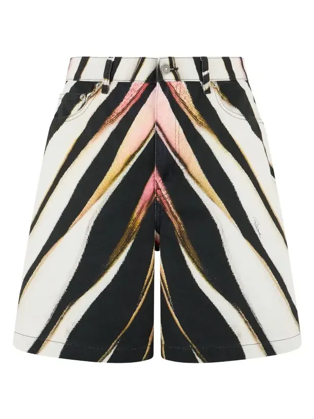 Ray Of Pink Print Bermuda Shorts Ray Of Pink Print Bermuda Shorts