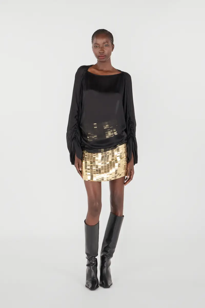 Roberto Cavalli Miniskirt With Gold Appliqués | Thumbnail 7 Roberto Cavalli Miniskirt With Gold Appliqués | Thumbnail 7