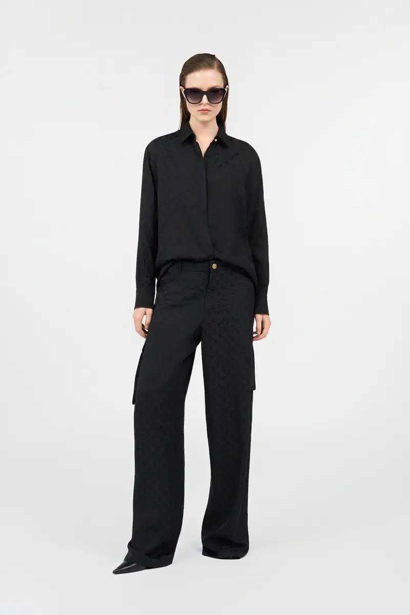 Roberto Cavalli Silk Blend Shirt with Monogram RC | Thumbnail 7 Roberto Cavalli Silk Blend Shirt with Monogram RC | Thumbnail 7