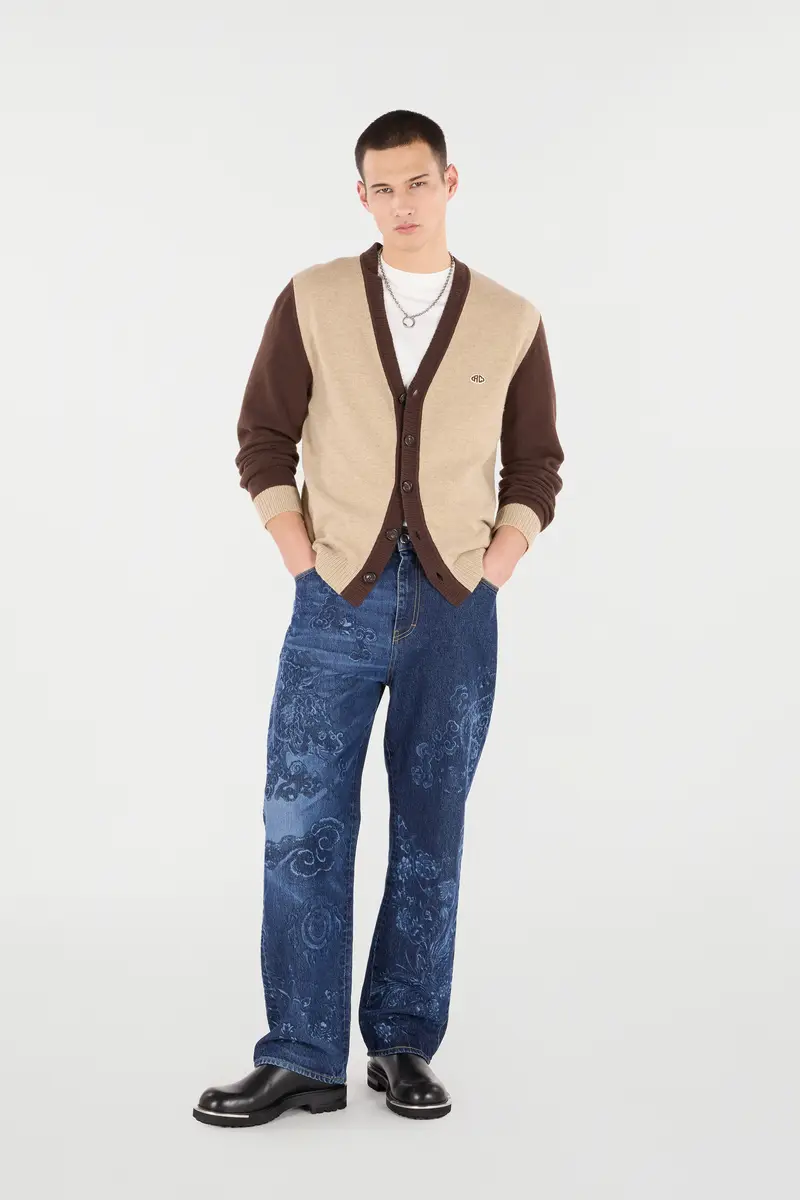 Roberto Cavalli Cardigan With RC Monogram Patch | Thumbnail 6 Roberto Cavalli Cardigan With RC Monogram Patch | Thumbnail 6