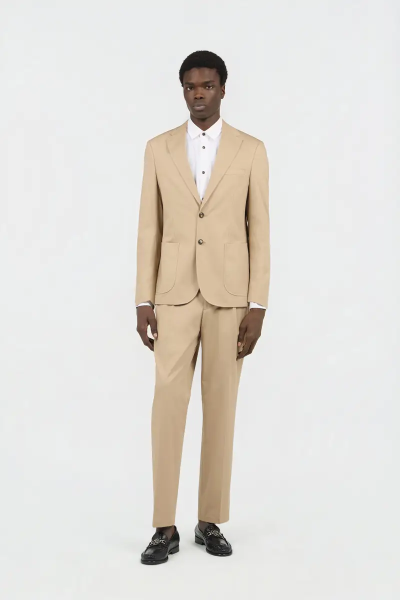 Roberto Cavalli Beige Cotton Suit | Thumbnail 2 Roberto Cavalli Beige Cotton Suit | Thumbnail 2