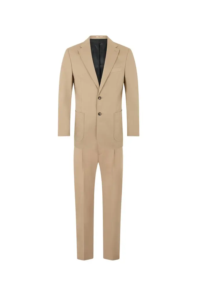 Roberto Cavalli Beige Cotton Suit | Image 1 Roberto Cavalli Beige Cotton Suit | Image 1