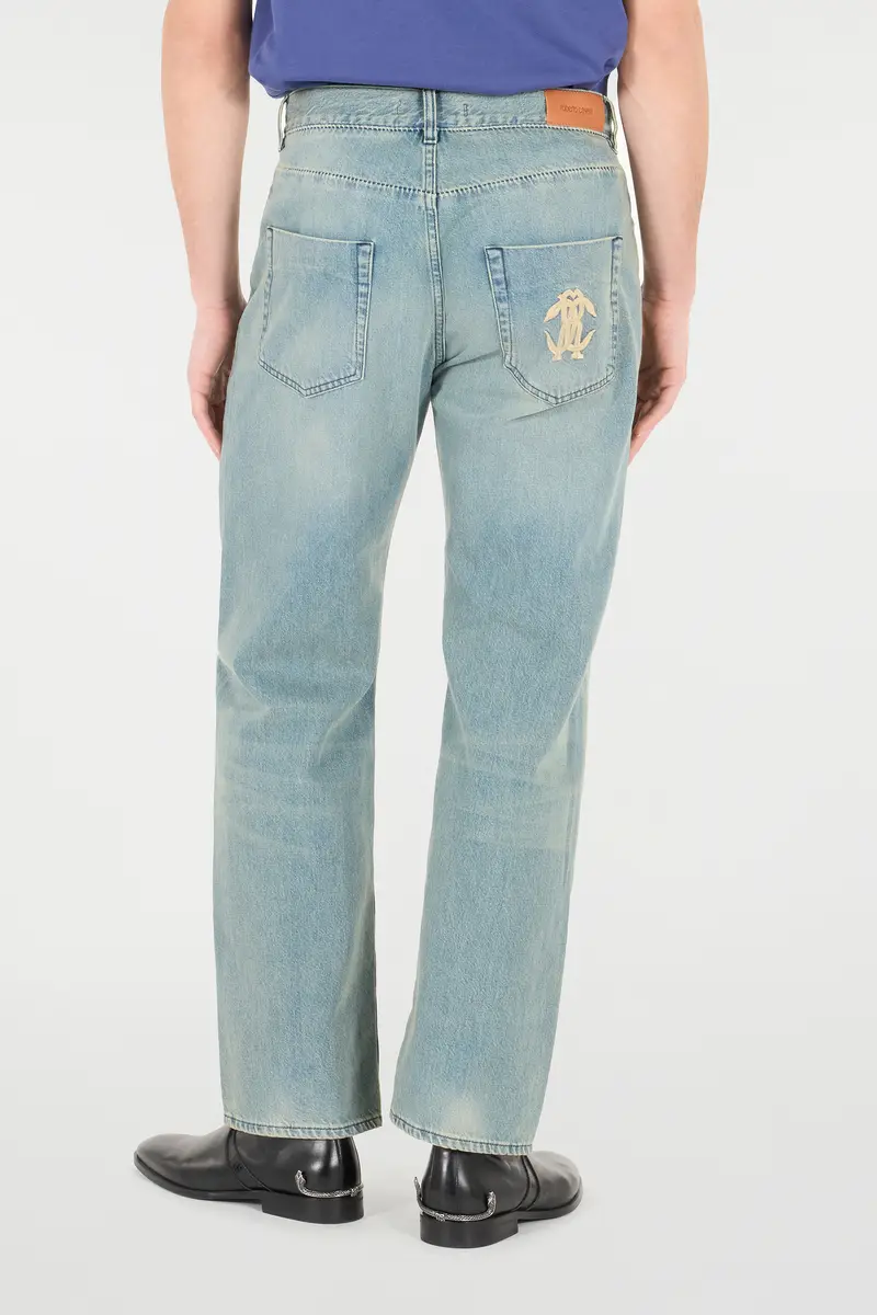 Roberto Cavalli Sandblasted-Effect Jeans | Thumbnail 3 Roberto Cavalli Sandblasted-Effect Jeans | Thumbnail 3