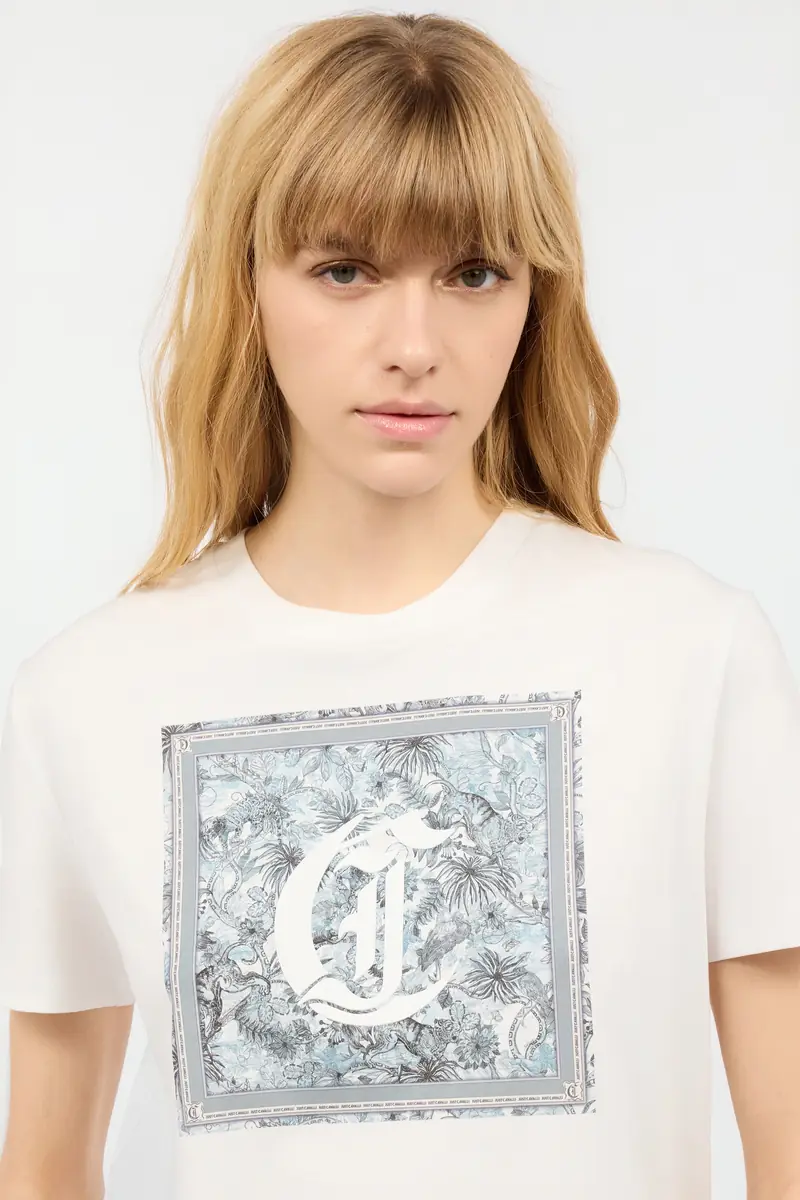 Roberto Cavalli T-Shirt With Graphic And JC Monogram | Thumbnail 4