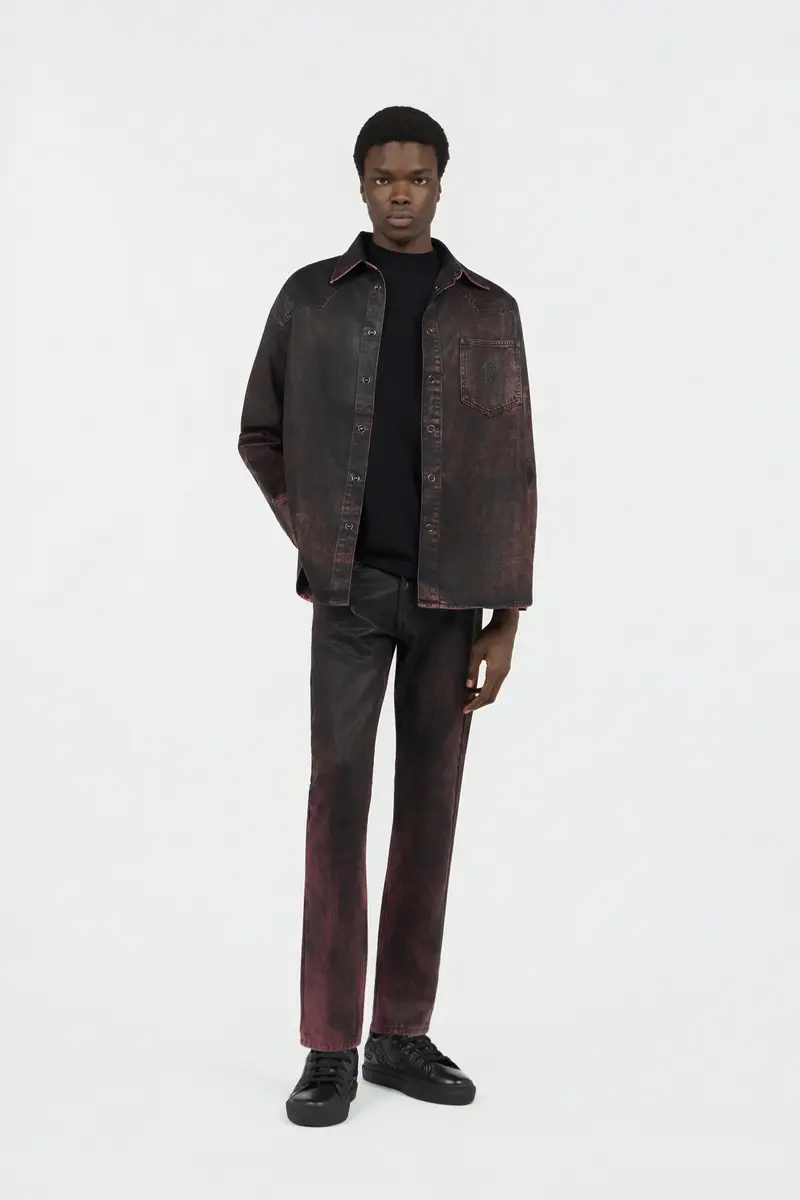 Roberto Cavalli Washed-Effect Coated Jeans | Thumbnail 6 Roberto Cavalli Washed-Effect Coated Jeans | Thumbnail 6