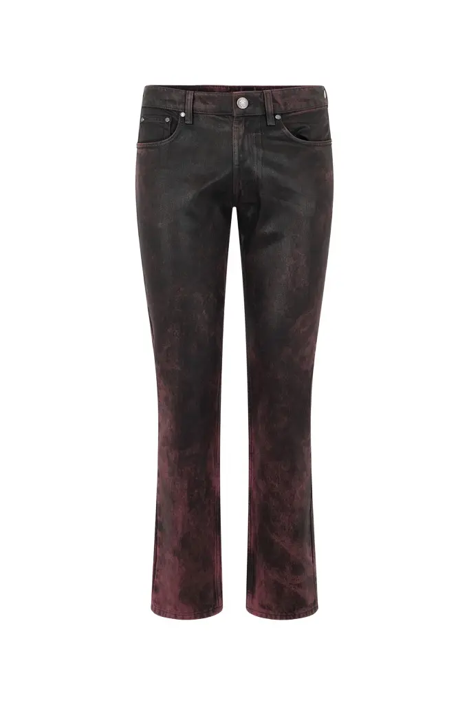 Roberto Cavalli Washed-Effect Coated Jeans | Image 1 Roberto Cavalli Washed-Effect Coated Jeans | Image 1