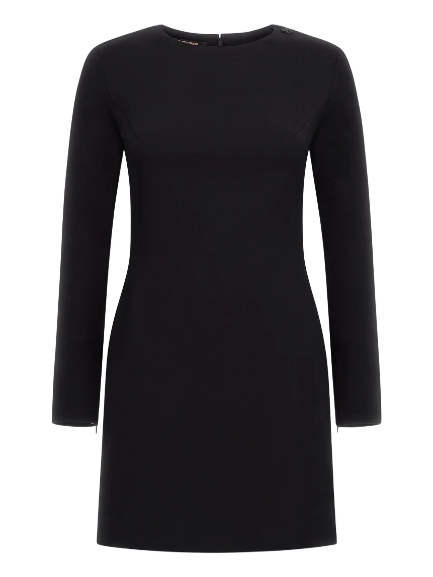 Roberto Cavalli Long-sleeve dress with RC