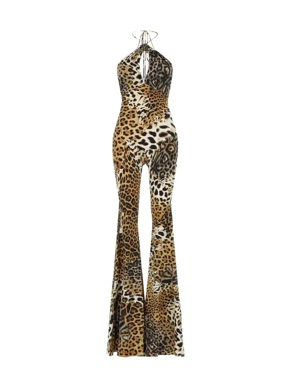 Jumpsuit with Jaguar Skin print Jumpsuit with Jaguar Skin print