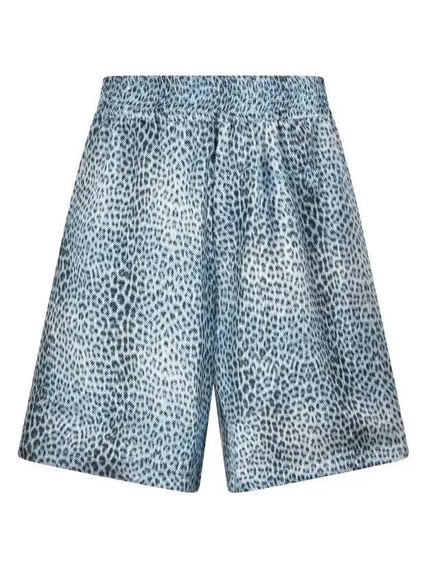 Roberto Cavalli Baby Jaguar Print Fabric Shorts