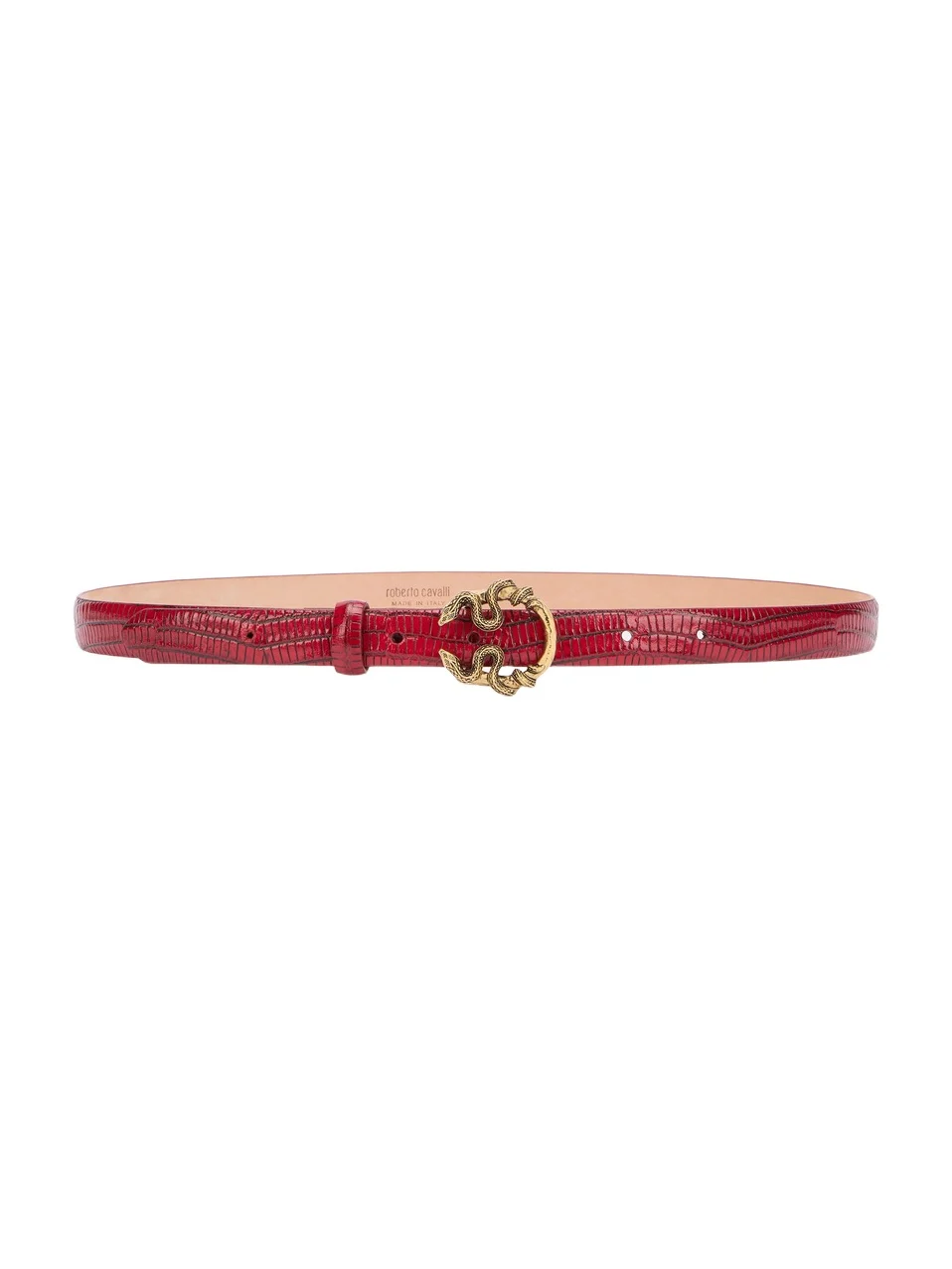 Serpentine Leather Belt