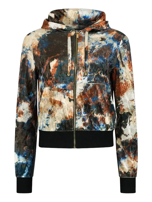 Roberto Cavalli Rusty Stain Print Sweatshirt Hoodie