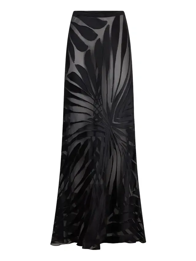 Skirt With Ray Devoré Print Skirt With Ray Devoré Print