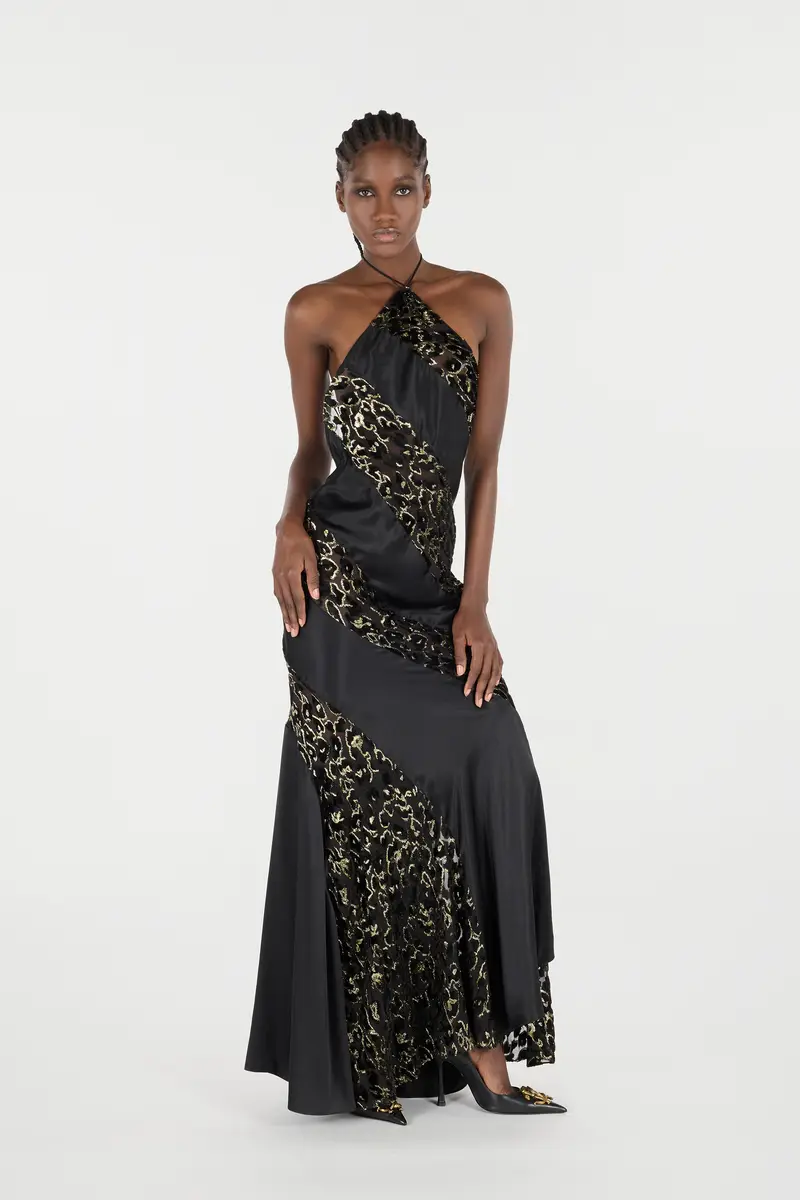 Roberto Cavalli Long See-Through Dress With Leopard Print Pattern | Thumbnail 7 Roberto Cavalli Long See-Through Dress With Leopard Print Pattern | Thumbnail 7