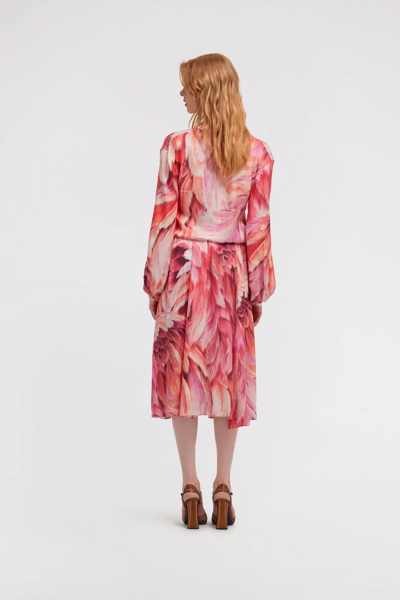 Roberto Cavalli Long dress Plumage print | Thumbnail 3 Roberto Cavalli Long dress Plumage print | Thumbnail 3