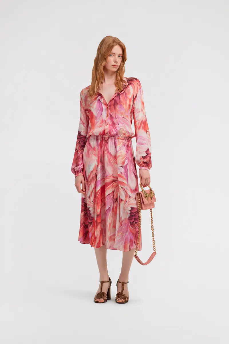 Roberto Cavalli Long dress Plumage print | Thumbnail 5 Roberto Cavalli Long dress Plumage print | Thumbnail 5
