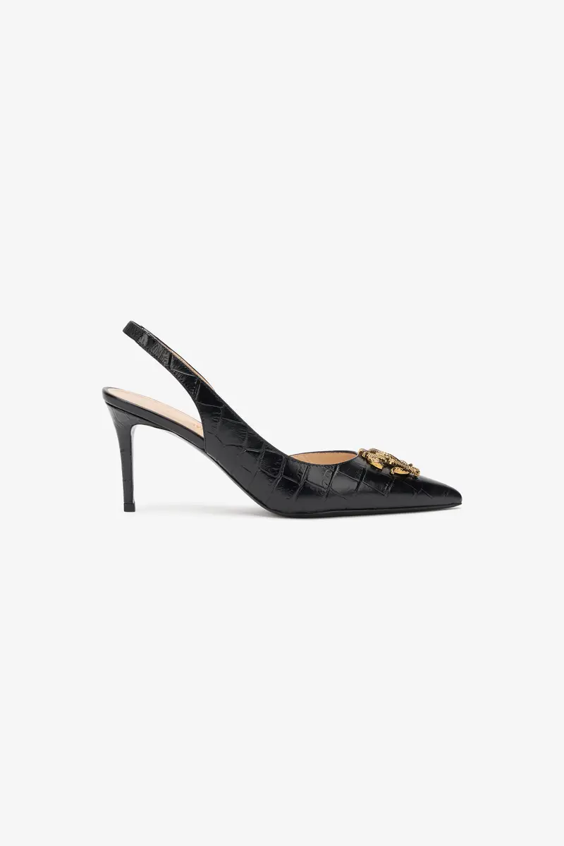 Roberto Cavalli Croc-Effect Print Shoes Sling Back | Thumbnail 2