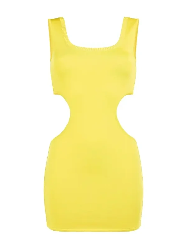 Cut-Out Knit Mini Dress Cut-Out Knit Mini Dress