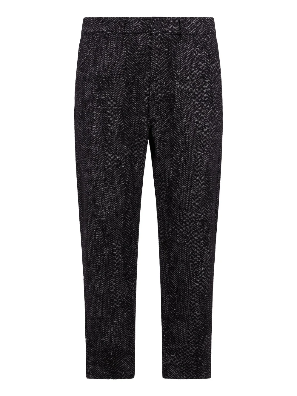 Black Textured Trousers Black Textured Trousers