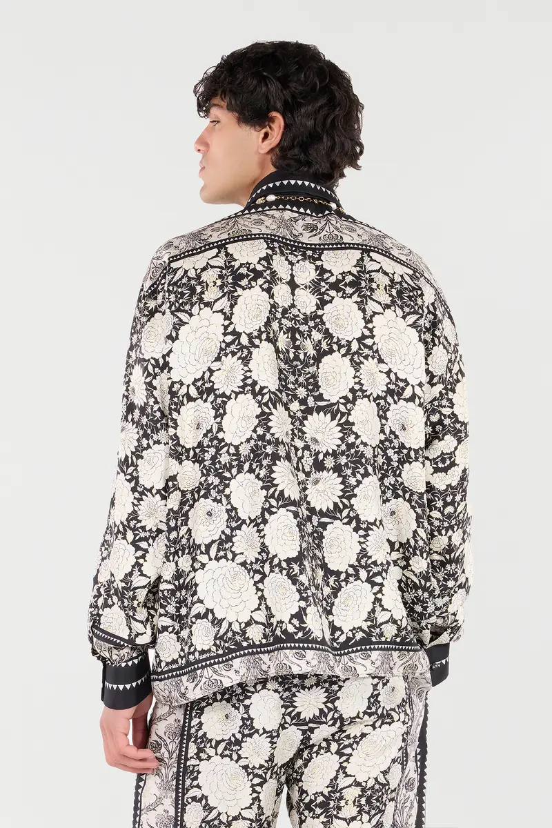 Roberto Cavalli Silk Shirt With Floral Print | Thumbnail 3 Roberto Cavalli Silk Shirt With Floral Print | Thumbnail 3