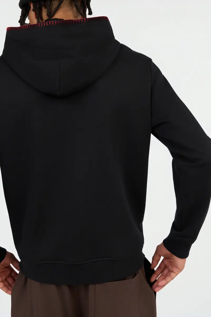 Roberto Cavalli Black Hoodie With Logo Print | Thumbnail 6 Roberto Cavalli Black Hoodie With Logo Print | Thumbnail 6
