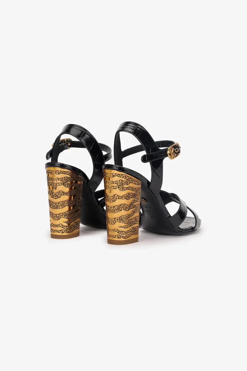 Roberto Cavalli Sandals With Straps And Thick Heel | Thumbnail 3 Roberto Cavalli Sandals With Straps And Thick Heel | Thumbnail 3
