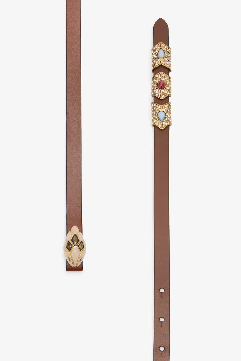 Roberto Cavalli Belt With Snake Head And Crystals | Thumbnail 2