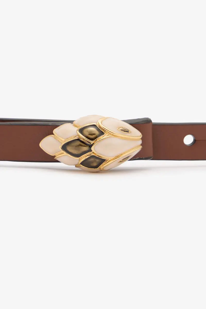 Roberto Cavalli Belt With Snake Head And Crystals | Thumbnail 3