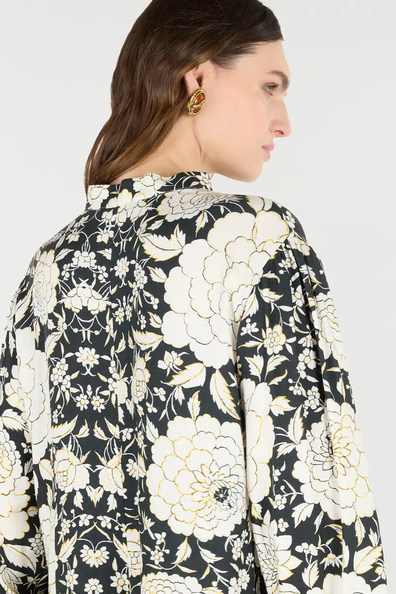 Roberto Cavalli Mini Dress With Floral Print And Lace | Thumbnail 6 Roberto Cavalli Mini Dress With Floral Print And Lace | Thumbnail 6