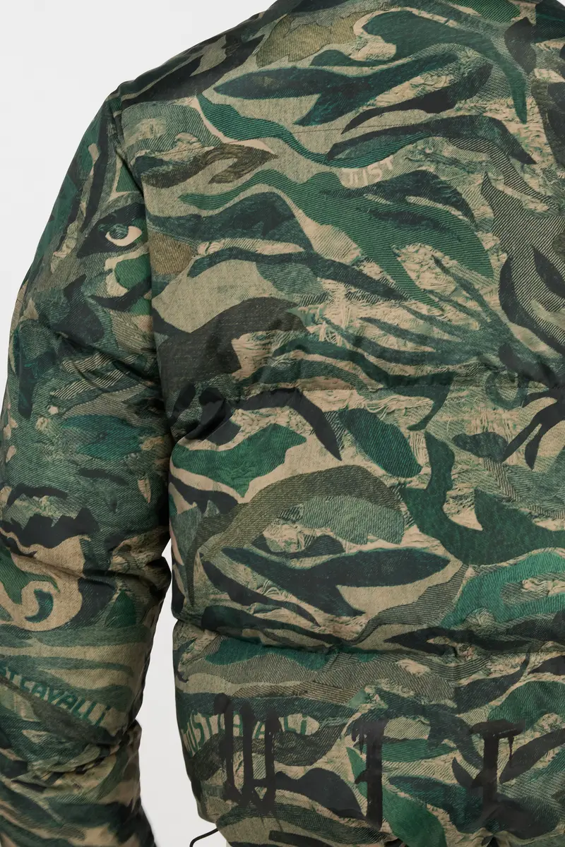 Roberto Cavalli Reversible Tiger Camu Print Puffer Jacket | Thumbnail 7 Roberto Cavalli Reversible Tiger Camu Print Puffer Jacket | Thumbnail 7