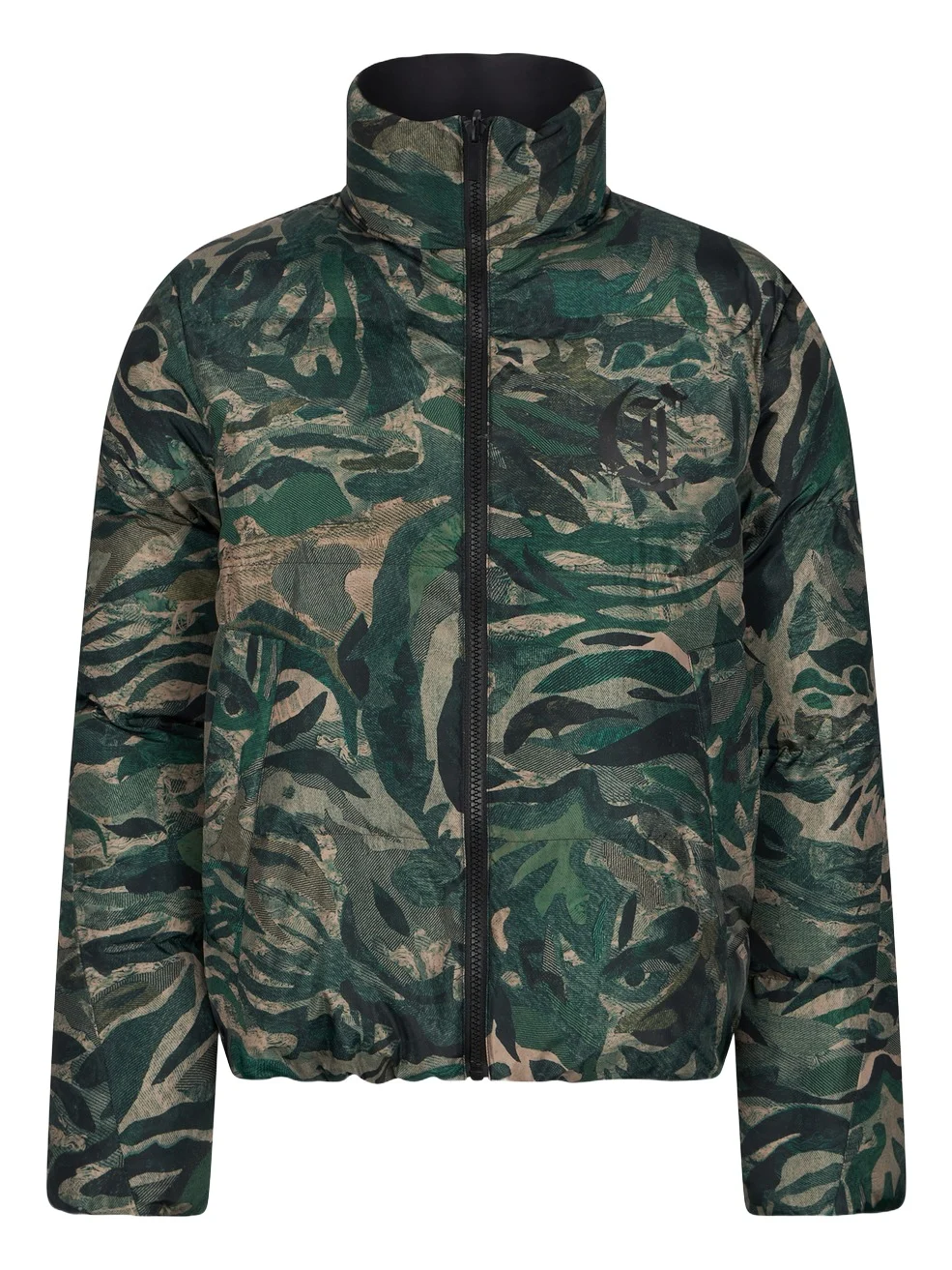 Reversible Tiger Camu Print Puffer Jacket Reversible Tiger Camu Print Puffer Jacket