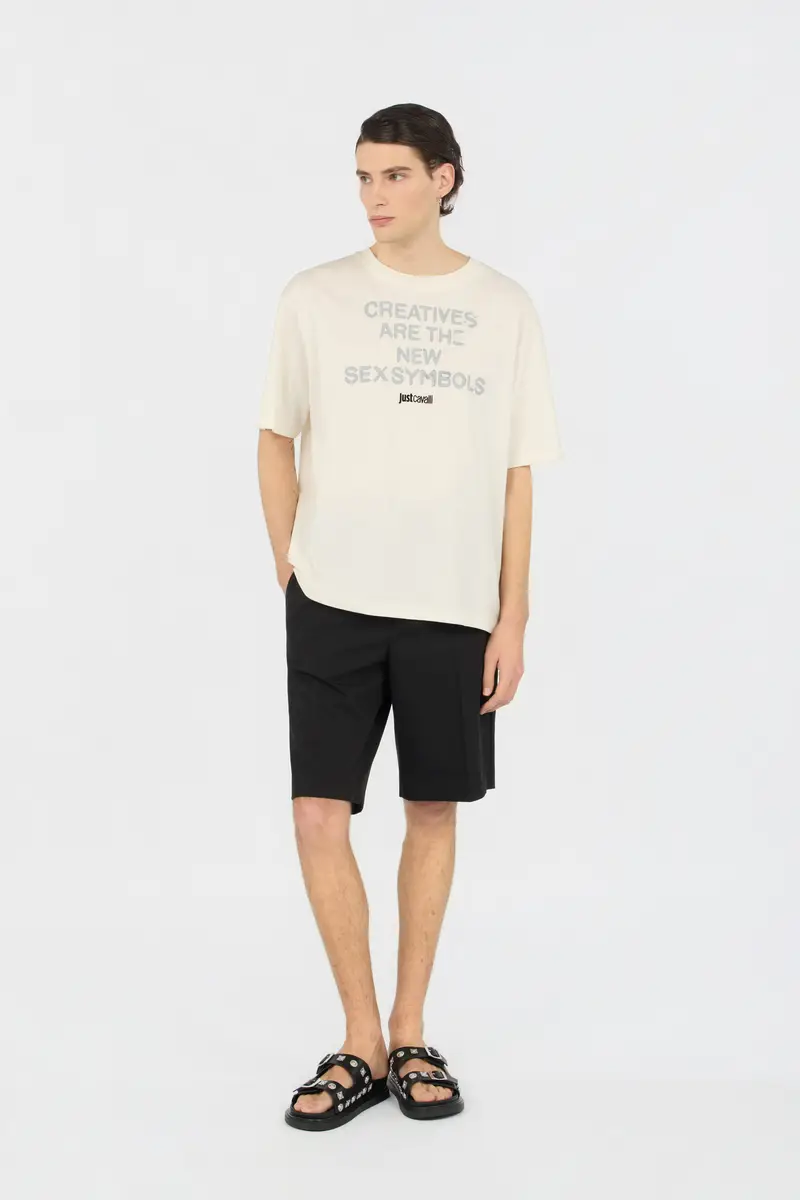 Roberto Cavalli Black Bermuda Shorts With Logo | Thumbnail 6 Roberto Cavalli Black Bermuda Shorts With Logo | Thumbnail 6
