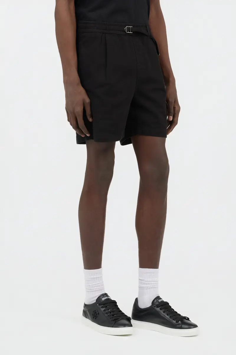 Roberto Cavalli Black Cotton Bermuda Shorts | Thumbnail 2 Roberto Cavalli Black Cotton Bermuda Shorts | Thumbnail 2