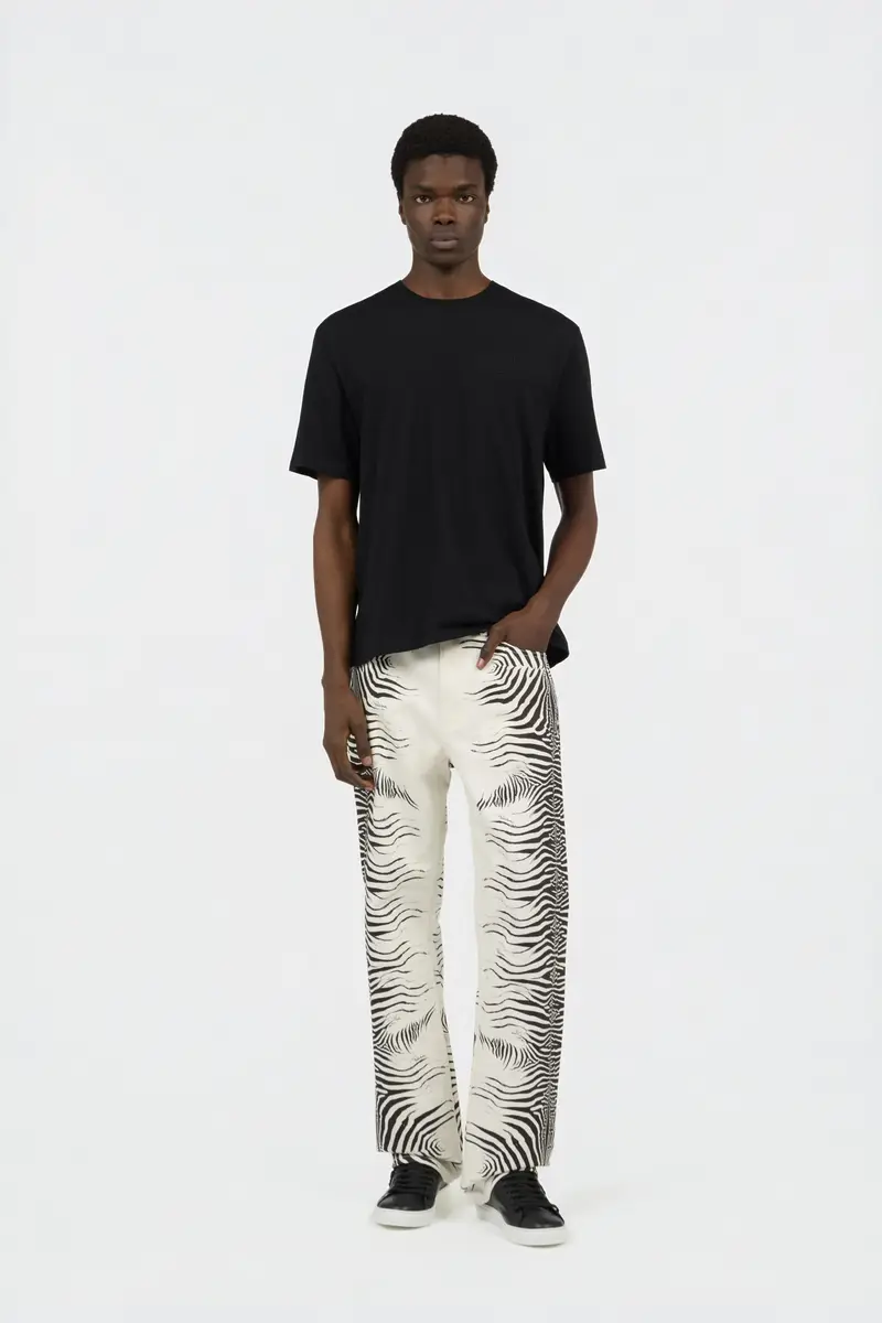 Roberto Cavalli Zebra Print Denim Jeans | Thumbnail 6 Roberto Cavalli Zebra Print Denim Jeans | Thumbnail 6