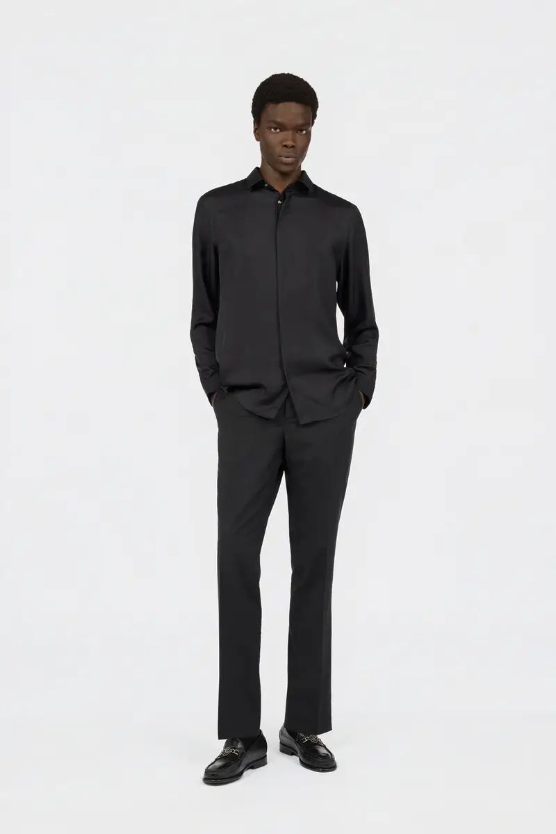 Roberto Cavalli Black Silk Shirt | Thumbnail 6 Roberto Cavalli Black Silk Shirt | Thumbnail 6