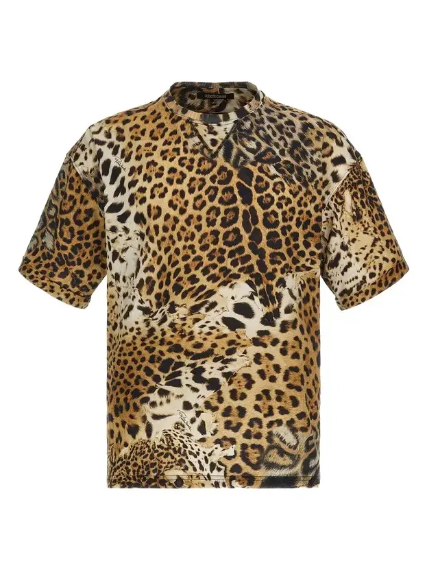 T-shirt with Jaguar Skin print T-shirt with Jaguar Skin print