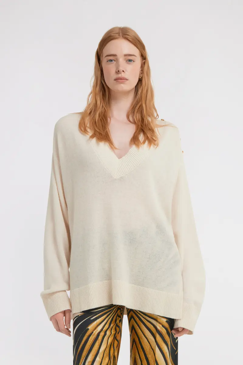 Roberto Cavalli Sweater with V-Neck | Thumbnail 2