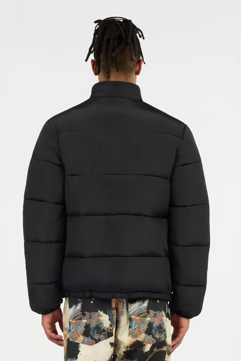 Roberto Cavalli Black Puffer Jacket with Monogram JC | Thumbnail 3