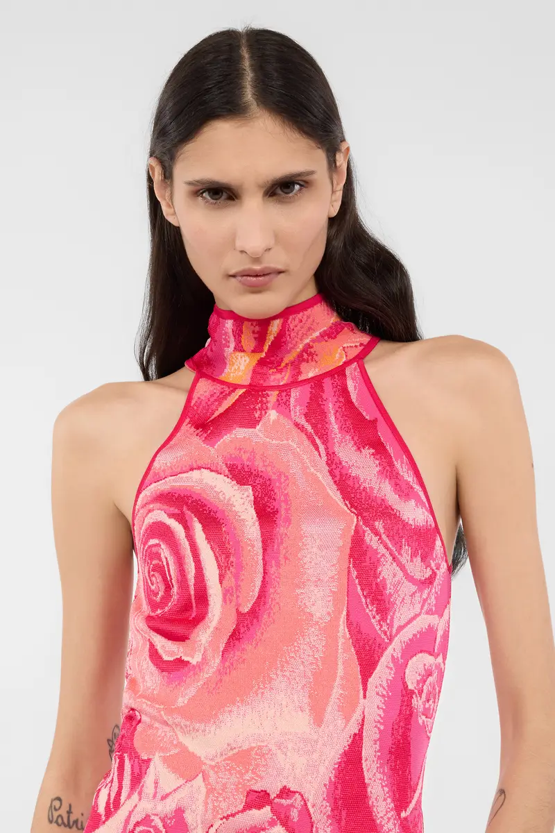 Roberto Cavalli Top With Garden Rose Print | Thumbnail 5 Roberto Cavalli Top With Garden Rose Print | Thumbnail 5