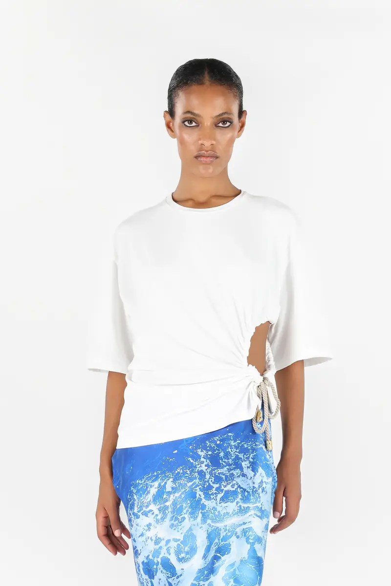 Roberto Cavalli T-shirt with Knot | Thumbnail 2