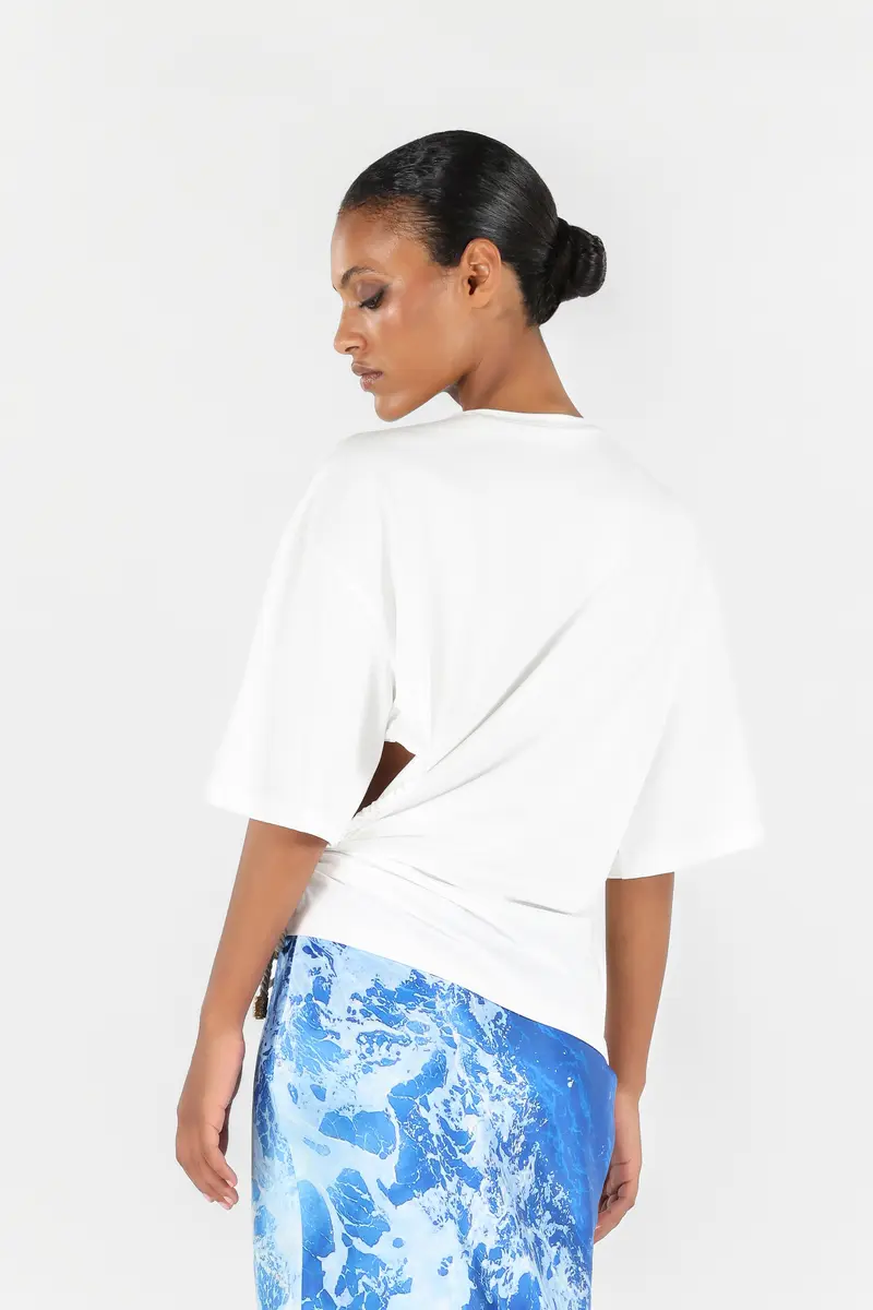 Roberto Cavalli T-shirt with Knot | Thumbnail 3
