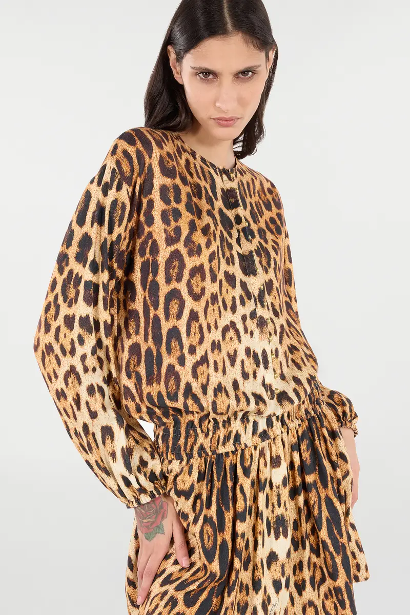 Roberto Cavalli Short Dress With Jaguar Skin Print | Thumbnail 4 Roberto Cavalli Short Dress With Jaguar Skin Print | Thumbnail 4