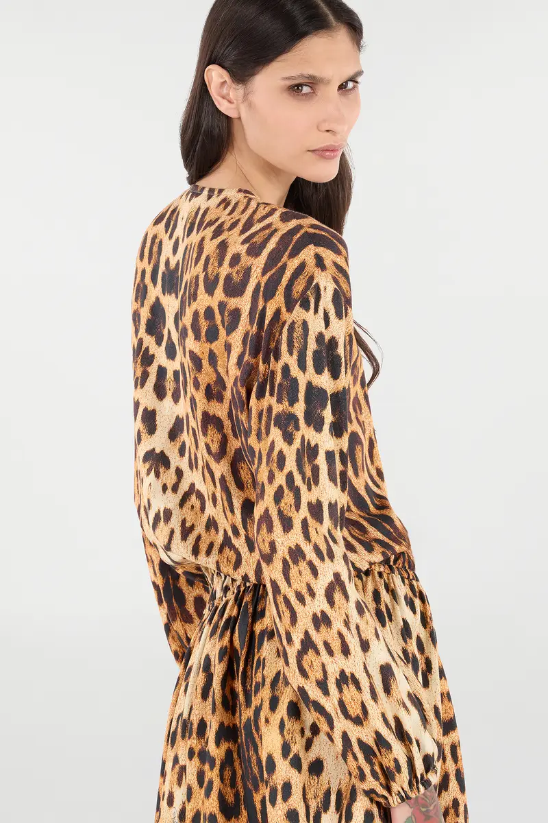 Roberto Cavalli Short Dress With Jaguar Skin Print | Thumbnail 5 Roberto Cavalli Short Dress With Jaguar Skin Print | Thumbnail 5
