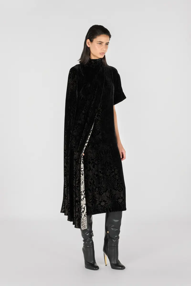 Roberto Cavalli Long dress with Brocade print | Thumbnail 2